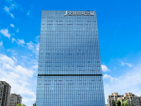 海南全球貿(mào)易之窗CBD寫字樓發(fā)光字工程案例