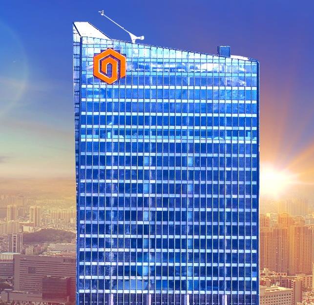 東莞嘉宏集團212米玻璃幕墻發(fā)光字